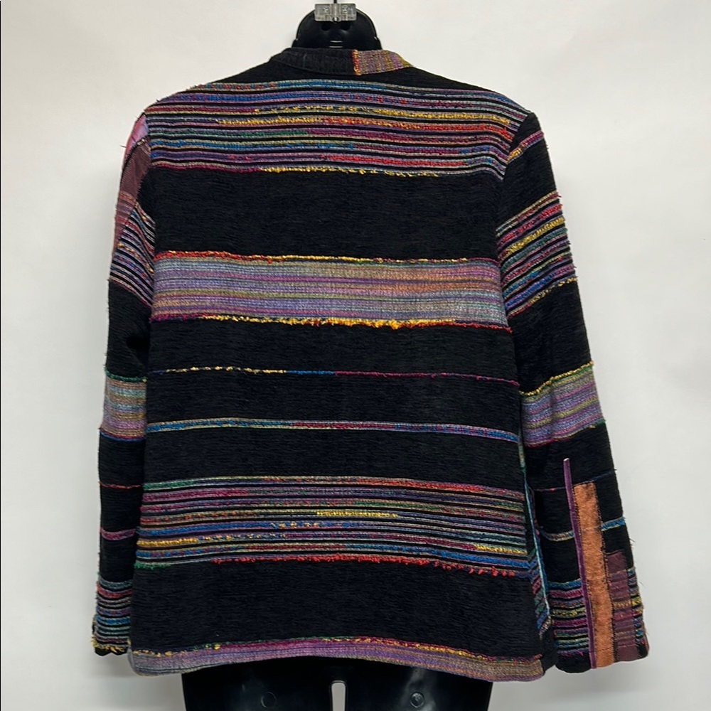 Colorful Patchwork Jacket Size Small Vintage - image 4